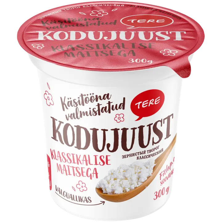 Tere Klassikaline kodujuust 4%, 300 g