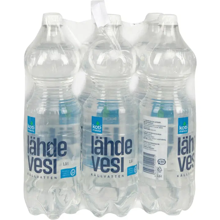 6 x Kotimaista Lähdevesi 1,5l