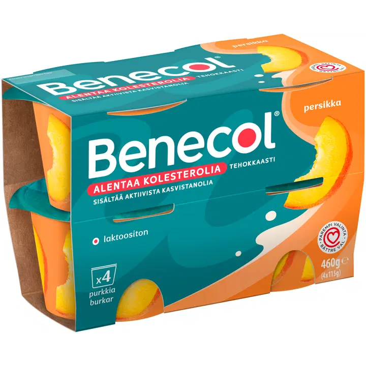 Benecol 4x115g persikkajogurtti
