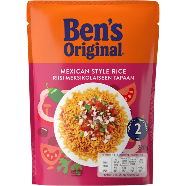 Ben's Original Valmisriisi Meksikolaiseen tapaan 220g