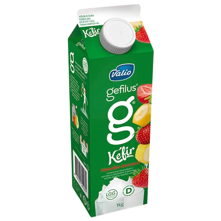 Gefilus Maasika-banaani keefir, 1 kg