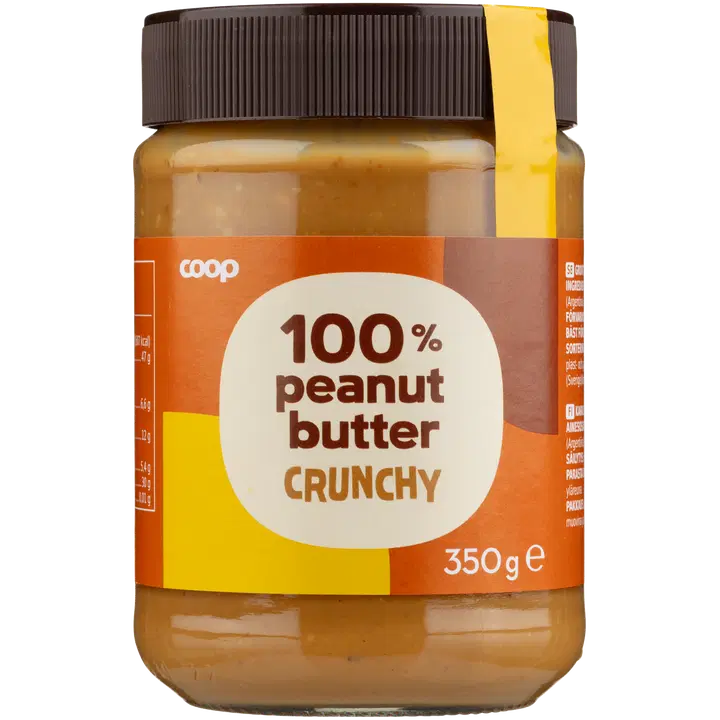 Coop maapähkinävoi crunchy 340 g