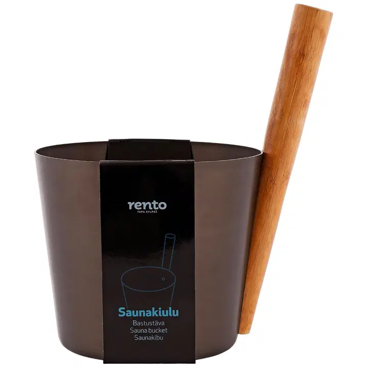Rento Saunakiulu alumiini tervanruskea