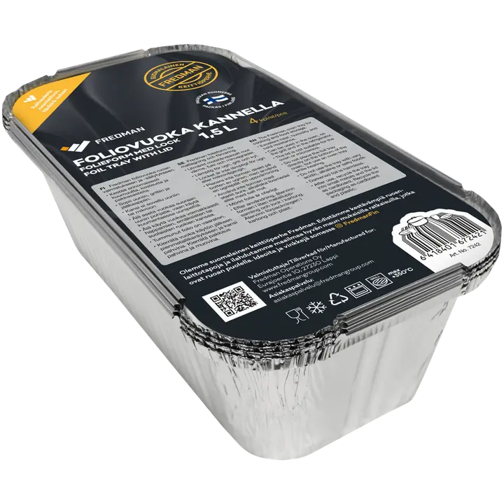 Fredman foliovuoka kannella 1,5 4kpl