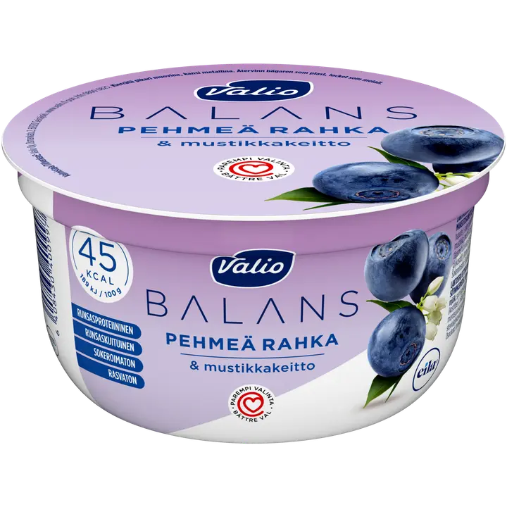 Valio Balans pehmeä rahka & mustikkakeitto 150 g laktoositon