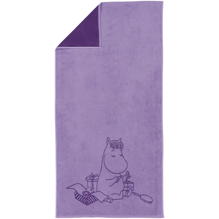 Moomin Arabia kylpypyyhe 70x140 Niiskuneiti purp.