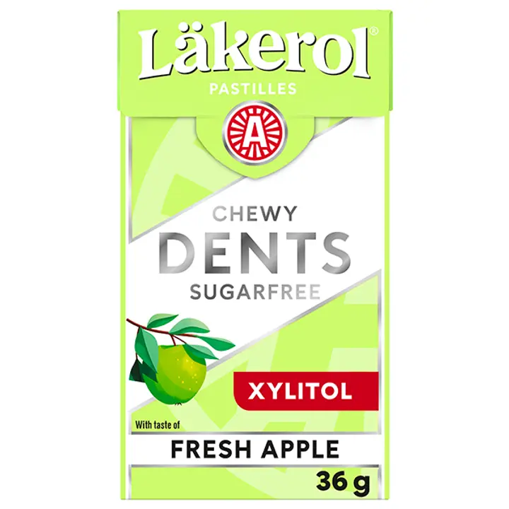 Läkerol Dents Fresh apple ksylitolipastilli 36g