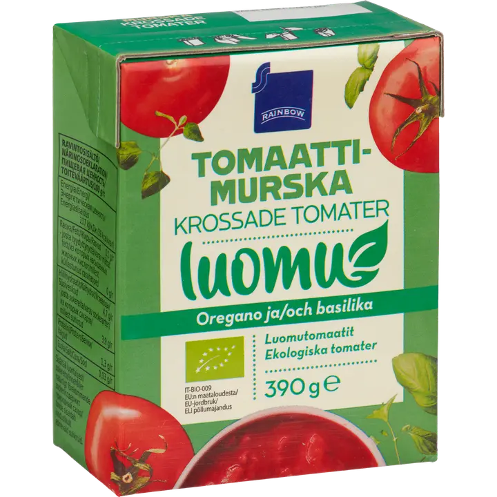 Rainbow tomaattimurska oregano ja basilika luomu 390 g