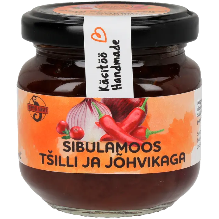 Sibulamoos tšilli ja jõhvikaga, 150 g