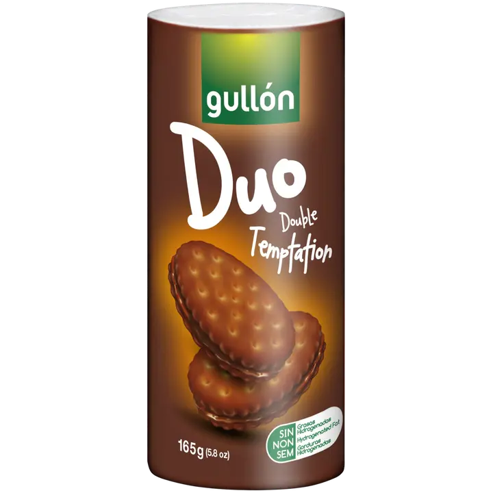 Gullon duo šokolaadiküpsis šokolaaditäidisega 165g