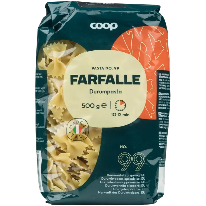 Coop Farfalle pasta 500 g