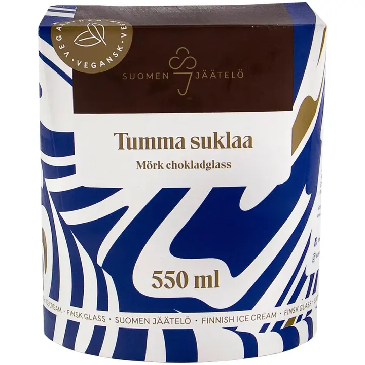 Suomen Jäätelö Tumma suklaajäätelö vegaaninen 550ml
