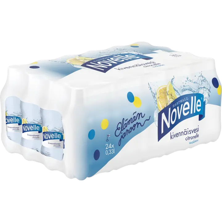 24 x Hartwall Novelle Citronelle kivennäisvesi 0,33 l