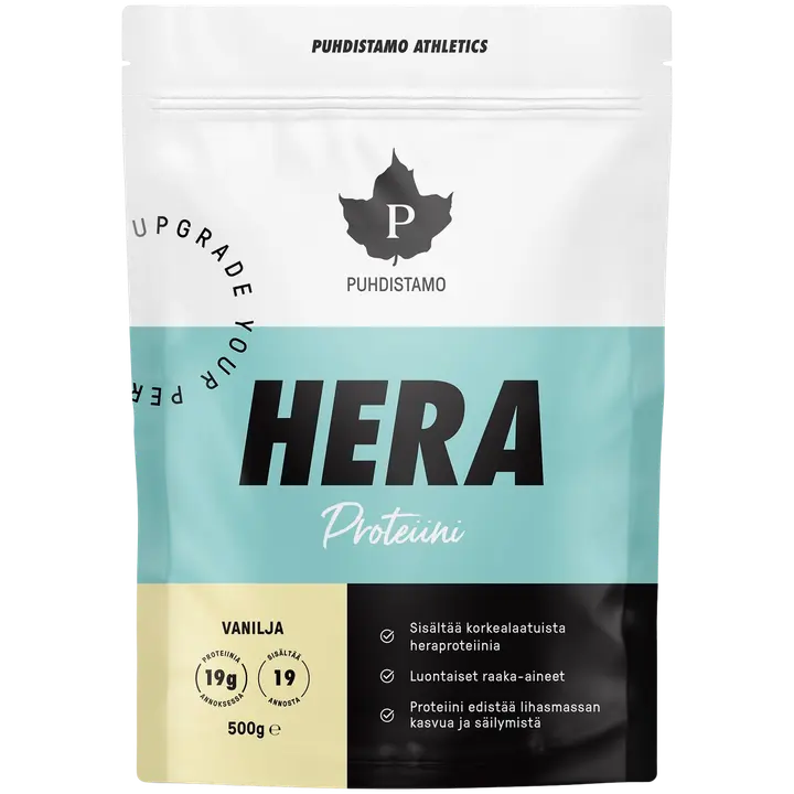Puhdistamo Athletics Heraproteiini Vanilja 500 g