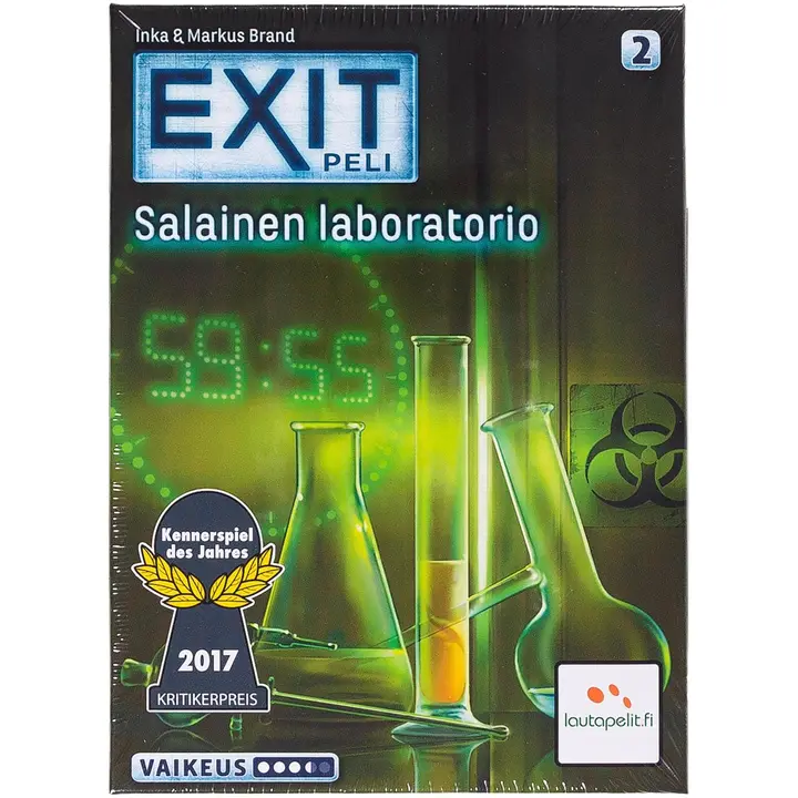 EXIT Pakohuonepeli Salainen laboratorio