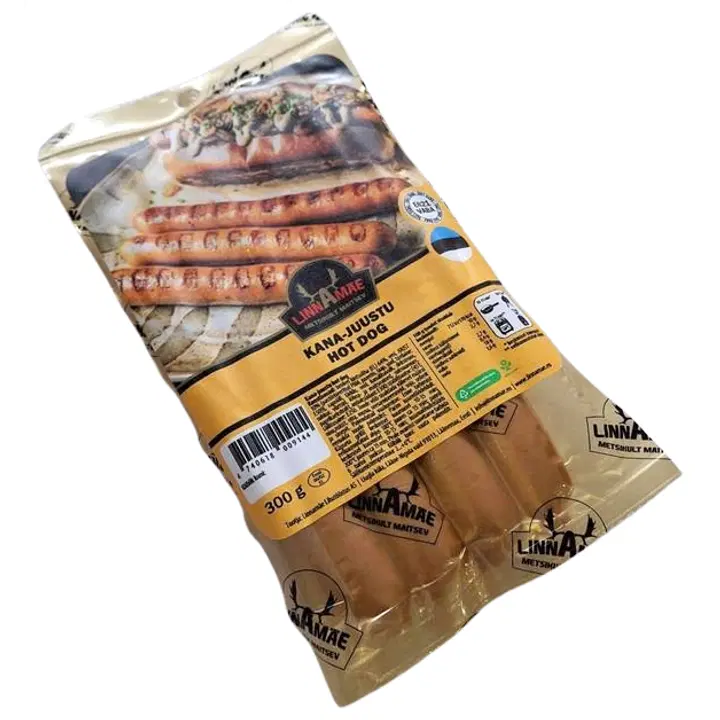 Linnamäe Kana-juustu hot dog 300g