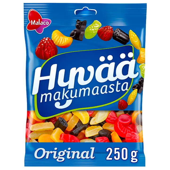 Malaco Hyvää Makumaasta Original makeissekoitus 250g