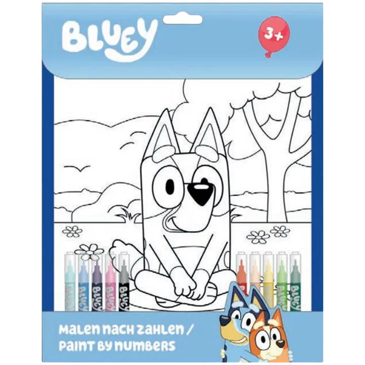 Bluey maalaa numeroittain