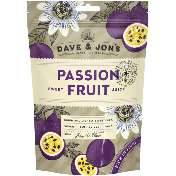 Dave & Jon´s kuivatut passiohedelmät 100 g