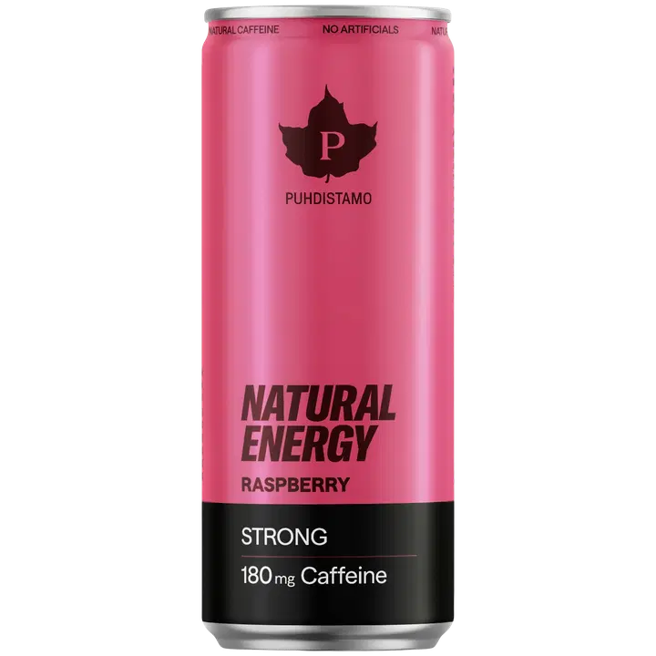 Puhdistamo Natural Energy Strong Raspberry 330 ml