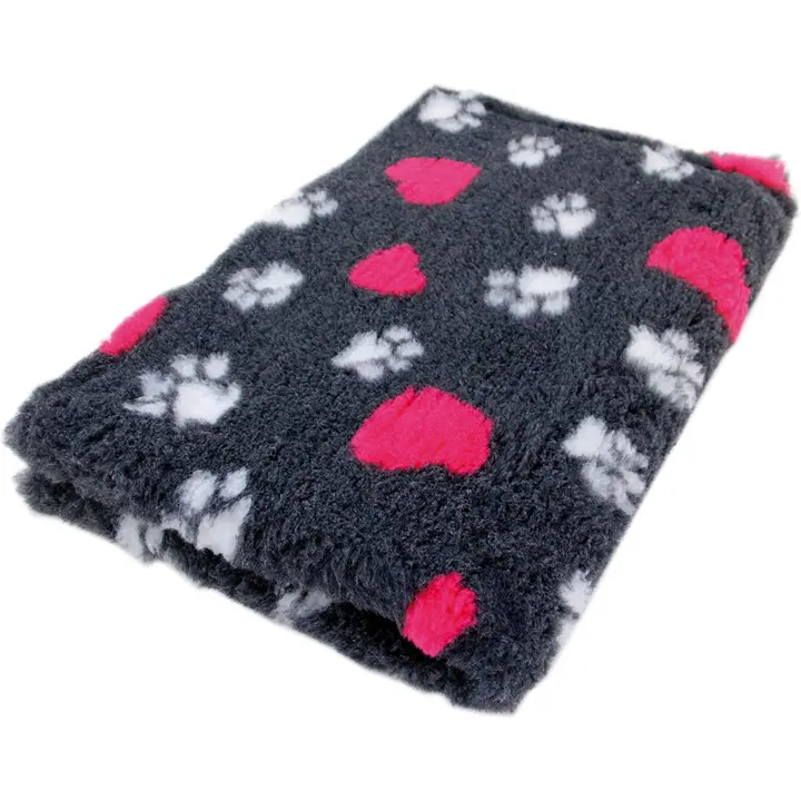 Foxy Fur makuualusta 100x75cm tummanharmaa hertta