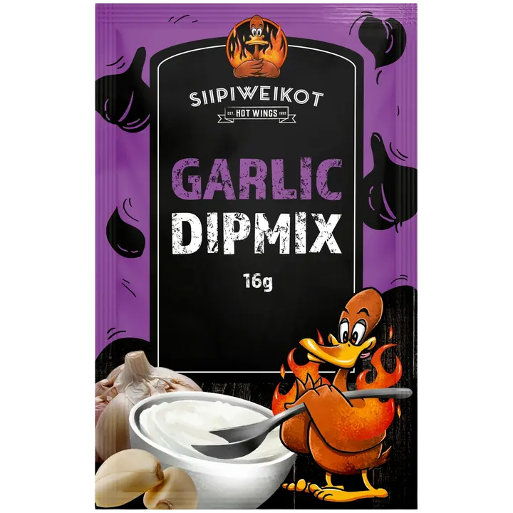 Siipiweikot Valkosipuli dippijauhe 16g