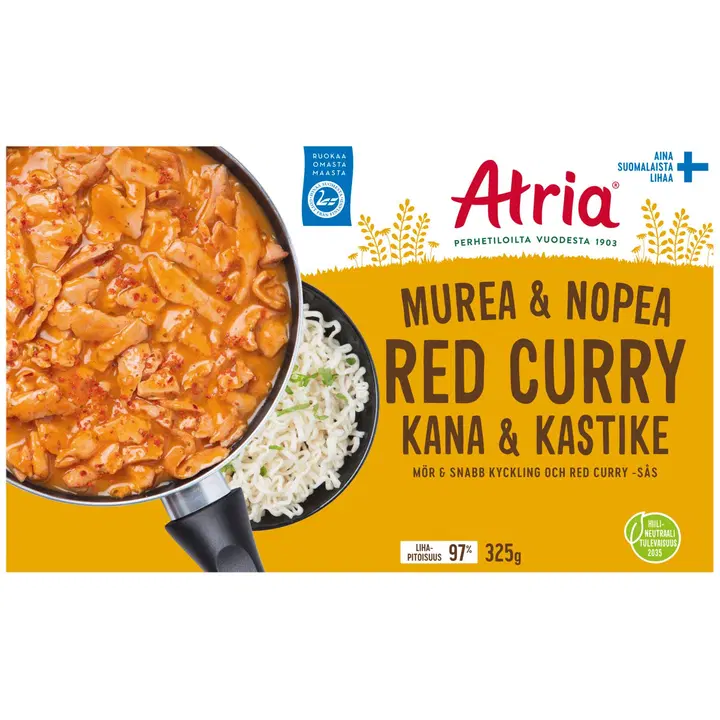 Atria Murea & Nopea Kana ja Red Curry -kastike 325g