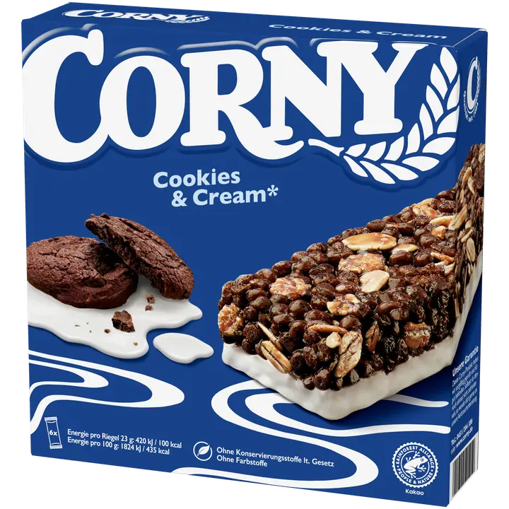 Corny Classic 6-pakk küpsise ja kreemi 138g