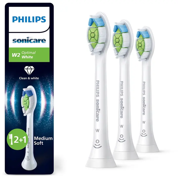 Philips Sonicare W2 Optimal White vaihtoharjat 3 kpl/pakkaus, HX6063/87
