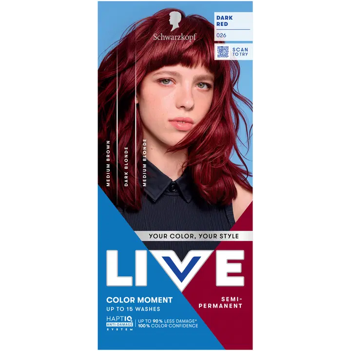 Schwarzkopf LIVE UB 026 Dark Red
