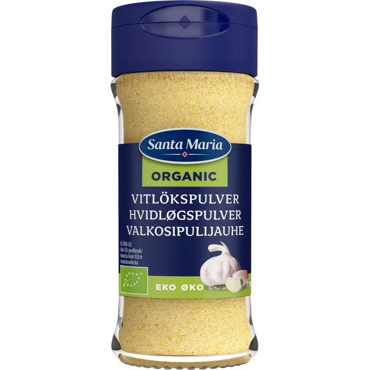 Santa Maria Valkosipulijauhe Luomu, purkki 46g
