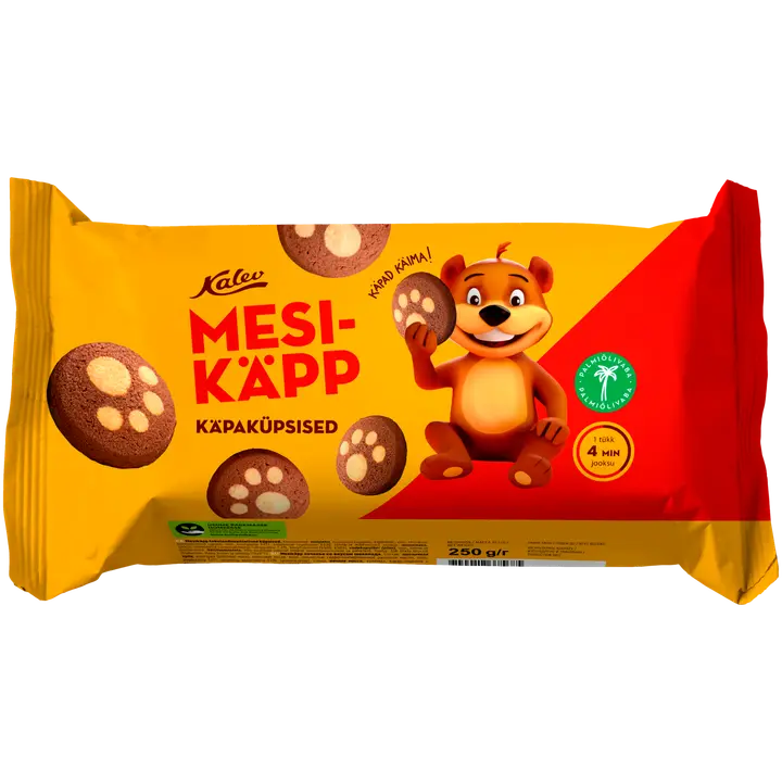 Kalev mesikäpp käpaküpsised šokolaadimaitselised 250 g