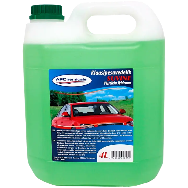 Klaasipesuvedelik suvine 4 l