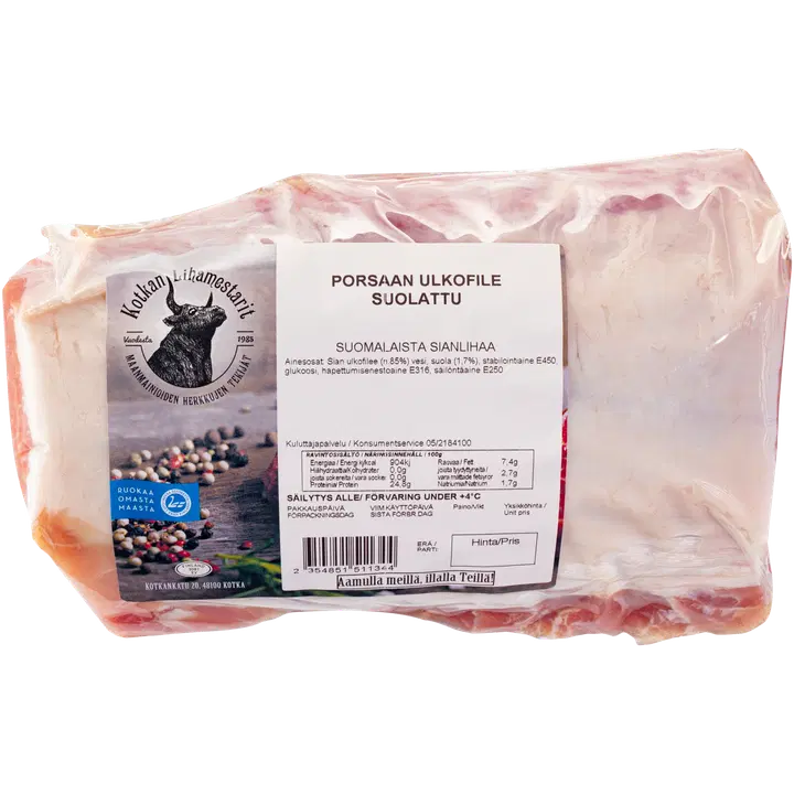 Kotkan Lihamestarit n.1kg Porsaan Ulkofilee suolatti