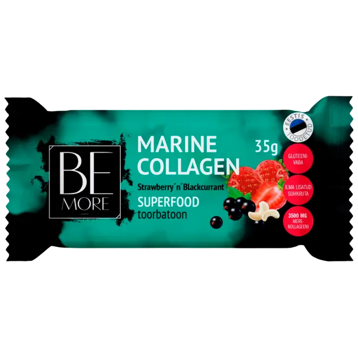 Be More MARINE COLLAGEN Strawberry n Blackcurrant toorbatoon 35g