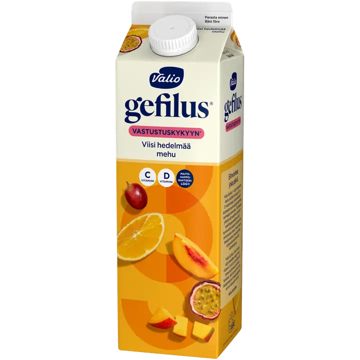 Valio Gefilus® saft 1 l fem frukter