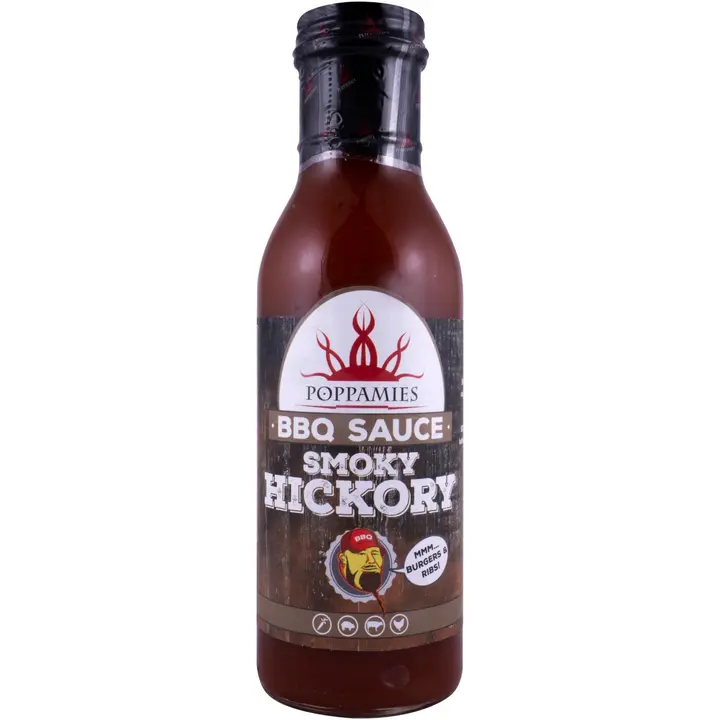 Poppamies BBQ Sauce Smoky Hickory grillikastike 410g