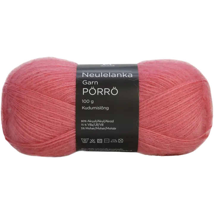 House lanka mohair-villa-akryyli Pörrö 100 g Choral Pink 338