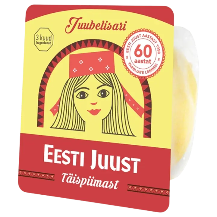 Estover Eesti juust täispiimast, viilutatud, 180 g