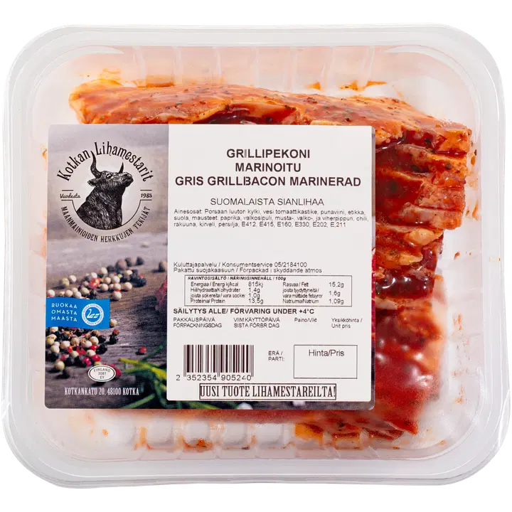 Kotkan lihamestarit porsaan grillipekoni n. 400 g