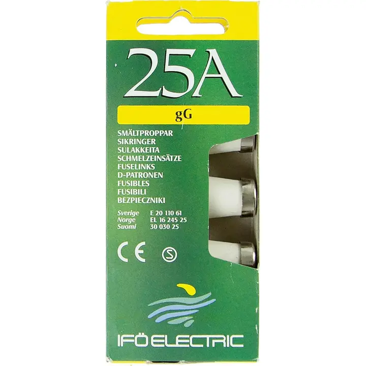 Ifö Electric tulppasulake 25A 5kpl