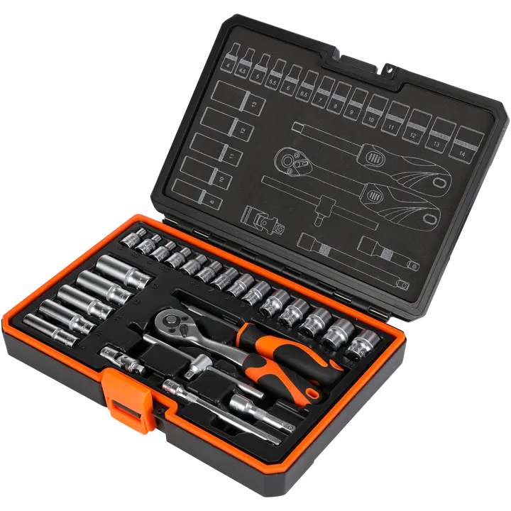 Padrunvõtmete komplekt 1/4 25-osa