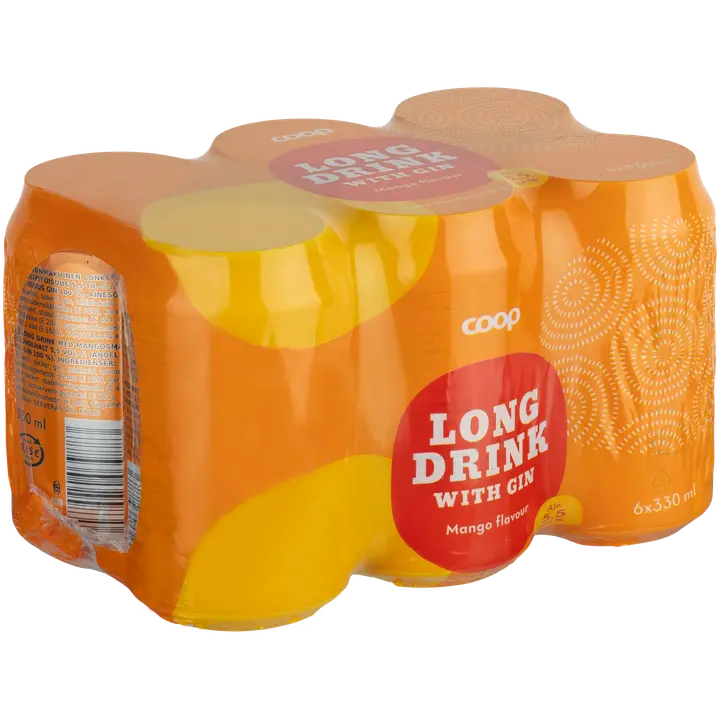 6 x Coop Mango 5,5% 0,33L mangonmakuinen long drink
