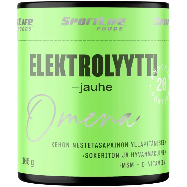 Sportlife Nutrition Elektrolyyttijauhe 100g Omena