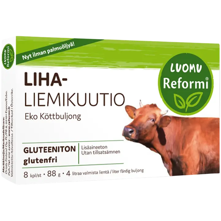 Oriola reformi lihapuljongikuubik 96g mahe