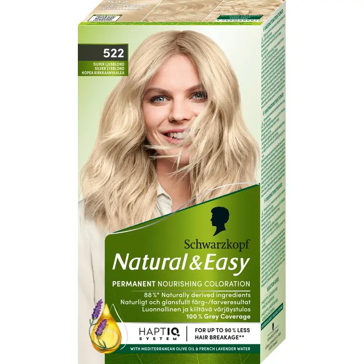 Schwarzkopf Natural & Easy 522 Hopea Kirkkaanvaalea hiusväri