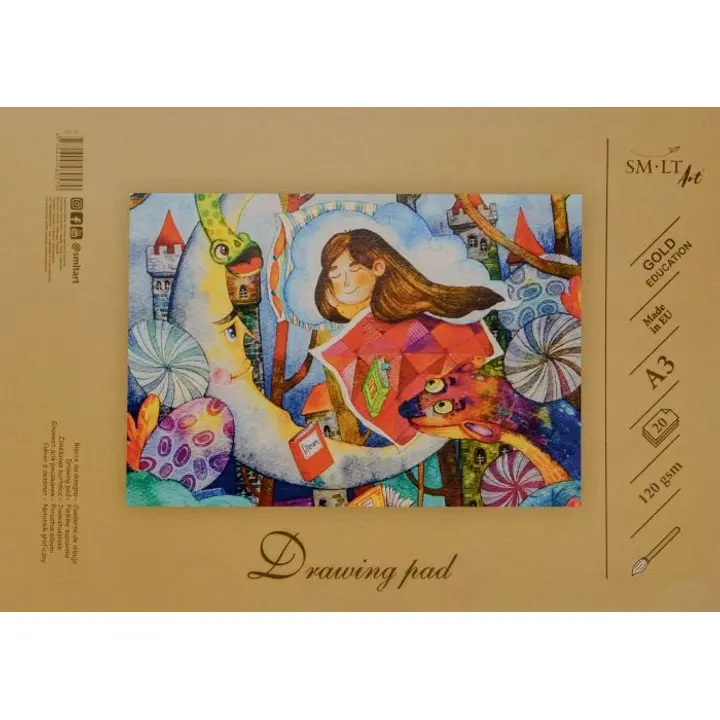 Smiltainis joonistusplokk a3 20l 120g