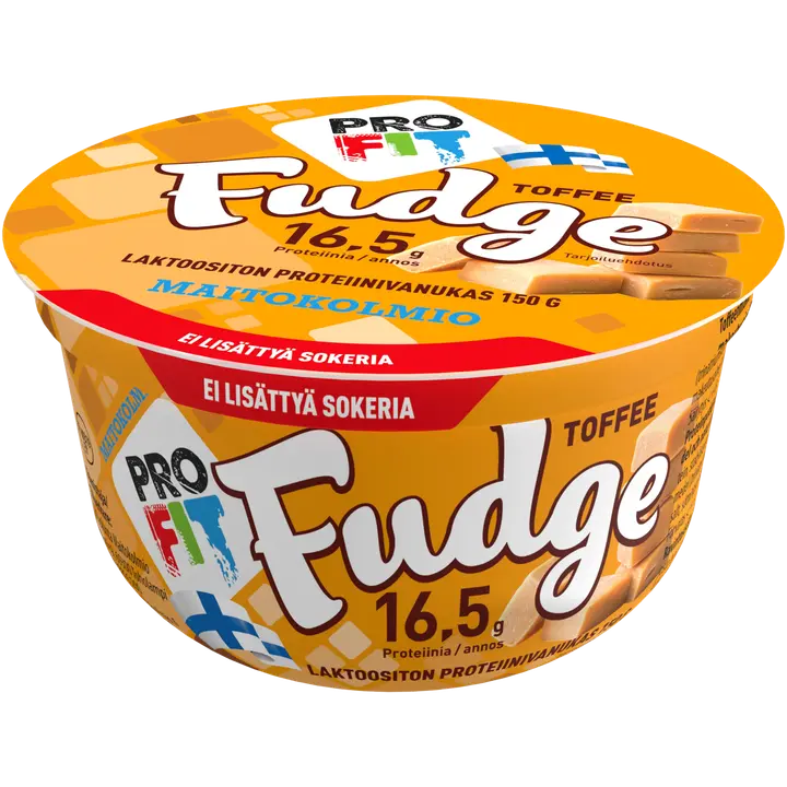 Maitokolmio PROFIT laktoositon toffee fudge proteiinivanukas 150g
