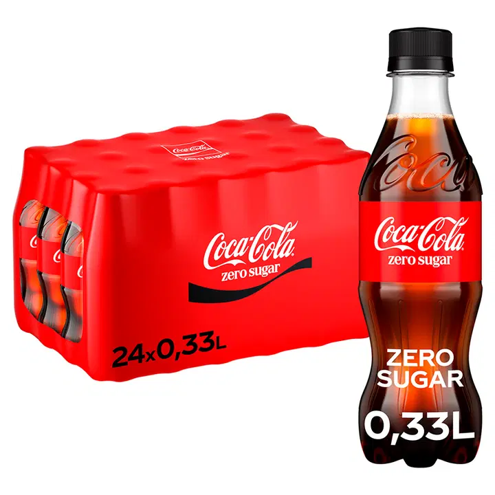 24-pack Coca-Cola Zero Sugar virvoitusjuoma muovipullo 0,33 L