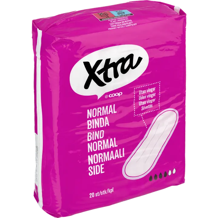 Xtra normaali side siivetön 20 kpl